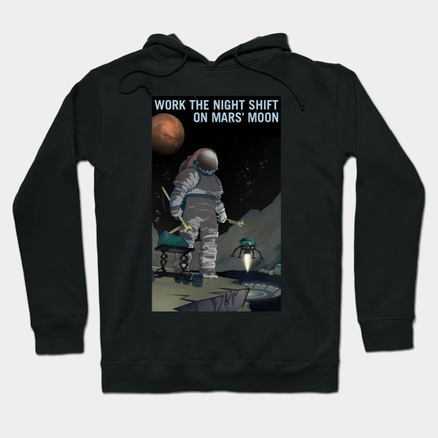 NASA Recruitment Poster Hoodie by Slightly Unhinged